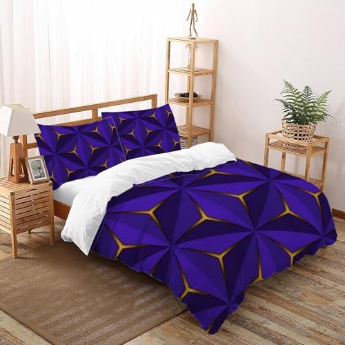 Ensemble d'impression 3D violet or Super King 260x220cm pour lit enfant sleep time - 2