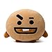 BT21 Shooky Cushion 11.8 inches Brown