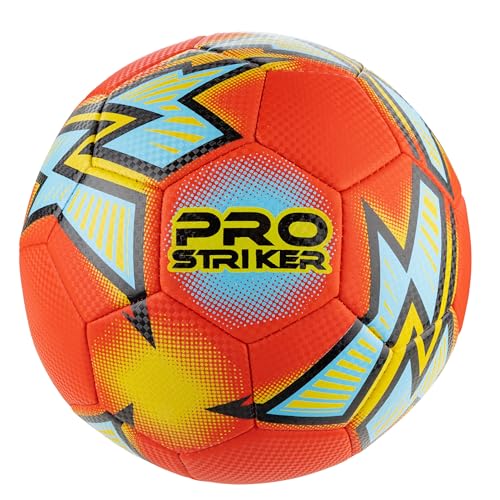 Pro Striker Soft Touch Football Size 5 Training Ball for Beach Park and Garden Textured Grip Soccer Ball for Kids and Adults Lightweight Football for Practice and Recreation