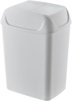 Smartware Swing Trash Can 5 LT WHITE