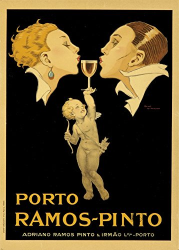Millésime. Bières, Vins et Spiritueux" PORTO. RAMOS-PINTO" Environ 1920 Sur Format A3 Papiers Brillants de 250g. Affiches de Reproduction Cover