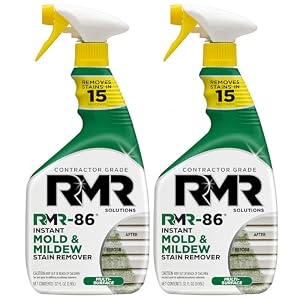 RMR-86 Instant Mold and Mildew Stain Remover Spray – Scrub Free Formula, 2 Pack – 32 oz