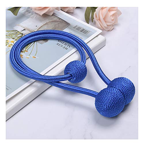 Magnetic Curtain Tiebacks Clips - Window Tie Backs Holders for Home Office Decorative Rope Holdbacks Classic Tiebacks Design, 1 Pair