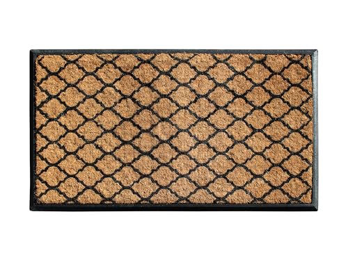 A1HC Natural Coir & Rubber Door Mat, 30"x48" – Thick, Durable, Heavy Duty, Anti-Shed, Fade-Resistant, Long-Lasting Outside Entrance Large Doormat for Front Porch