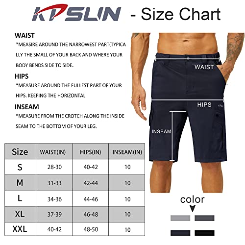 Kpsun Men's Hiking Cargo Shorts Quick Dry Lightweight Work Shorts For Golf Fishing With Multi Pockets #TOP5