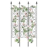 ArdeFentium 60'' H x 33.3'' W Metal Garden Trellis for...