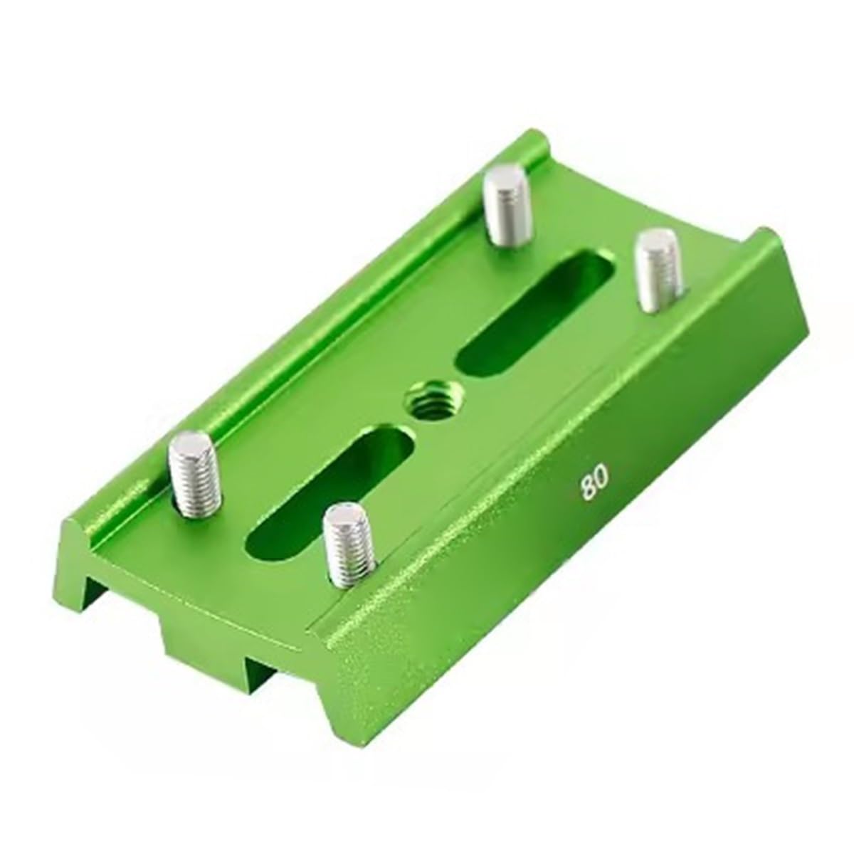 Placa de montaje de 80 mm verde para accesorios de telescopios astronómicos con 4 orificios 6