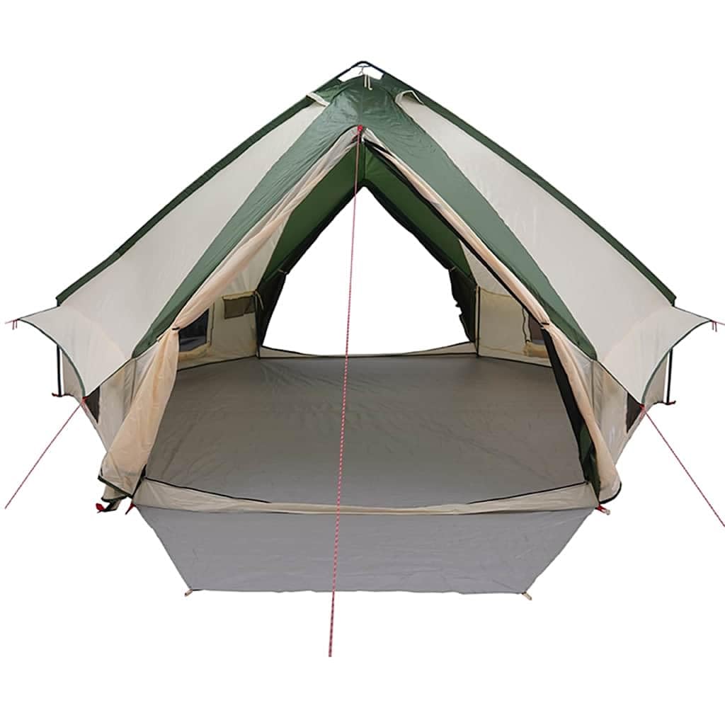 Tienda de Campaña Tipi para 10 Personas, Poliéster 185T Verde