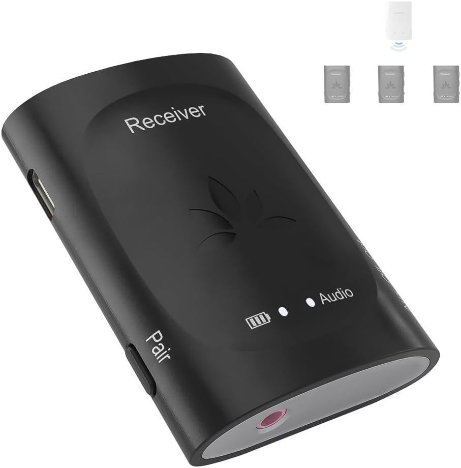 Audiplex Add-On Receiver, Additional Receiver for Avantree Audiplex Audio Broadcasting System, 2.4G No Lip-Sync Delay, Scaleable to 100