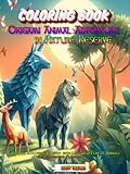 Origami Animal Adventure in Nature Reserve: A Magical Coloring Journey with Life-Sized Forest Animals and Enchanted Flowers