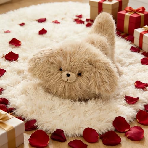 MaoGoLan Dog Stuffed Animal – Ultra Soft 23" Puppy Plush Toy for Girl Boy Kid - Large Tail Dog Plush Stuffy Birthday Children's Day Gift for Daughter Son, Baby Shower Holiday Party Decor — view 5