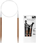 32 Inch (80cm) Bamboo Circular Knitting Needles Size US 4 (3.5mm) Round Knitting Needle for Hats, Socks, Baby Booties & Sweaters – Hand-Polished