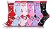 ICONOFLASH Women's Printed Crew Socks, Assorted Colors (Pack of 6)