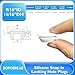 15 Pcs 18 mm Silicone Rubber Plugs Snap in Locking Hole Plugs for 18-19 mm (11/16
