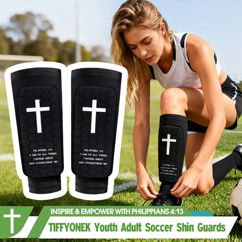 Canilleras de fútbol para niños, jóvenes y adultos con acolchado de panal miniatura 4
