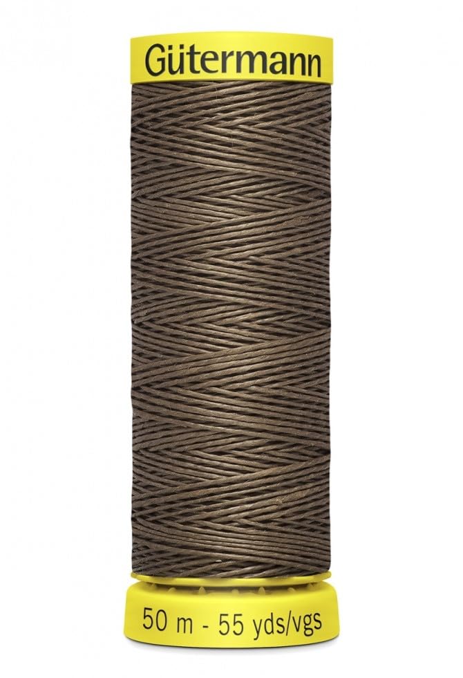 Hilo de lino encerado extra fuerte Gutermann 50m miniatura 1