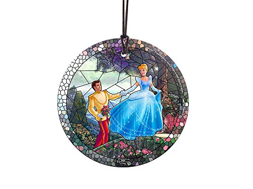 Disney – Cinderella – Wishes Upon a Dream - 3.5” Starfire Prints Hanging Glass Print Accessory – Light Catching Hanging Accessory – Ideal for Gifting and Collecting