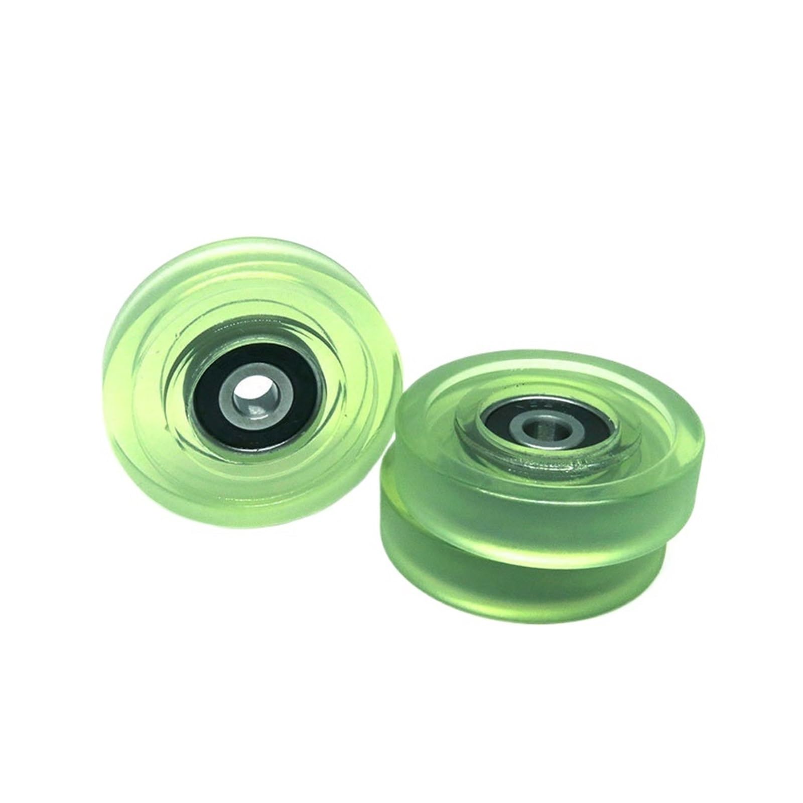 Lot de 5 rouleaux enduits de polyuréthane 6 x 40 x 10 avec roulement 626RS PU62640-10 40 mm de diamètre, trou de 6 mm, poulie de guidage plat en polyuréthane 6 x 40 10
