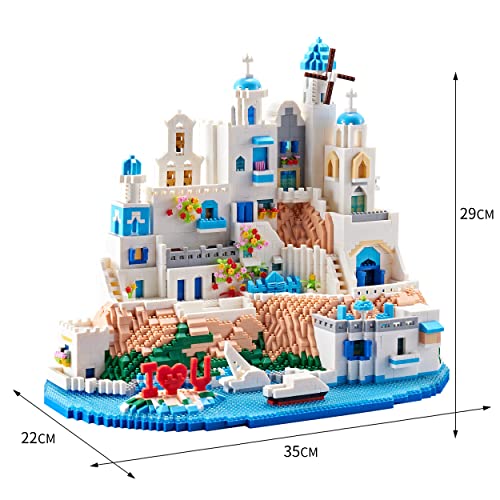 Klmei City Architecture Collection For Adults Aegean Sea Micro Blocks Set, A Great Educational Mini Bricks Building Model Kit Ideas Diy Toy Gift For Kids (5810 Pieces) #TOP3