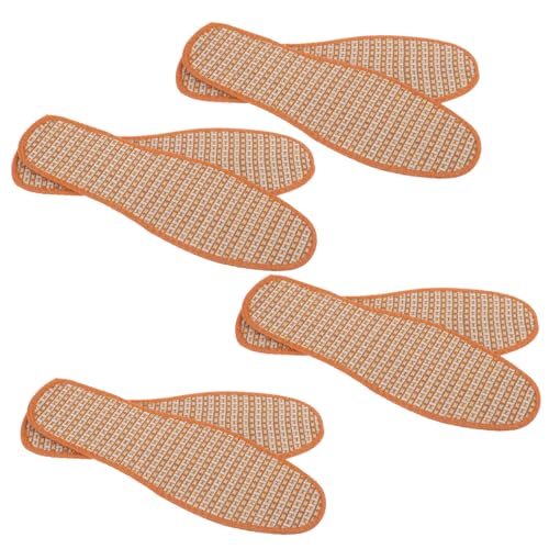 WATIIFUFU Charcoal Shoe Deodorant Inserts 4 Pairs Thin Breathable Replaceable Insoles Bamboo Fiber Absorbent Sweat Pads for Men and Women Summer Footwear