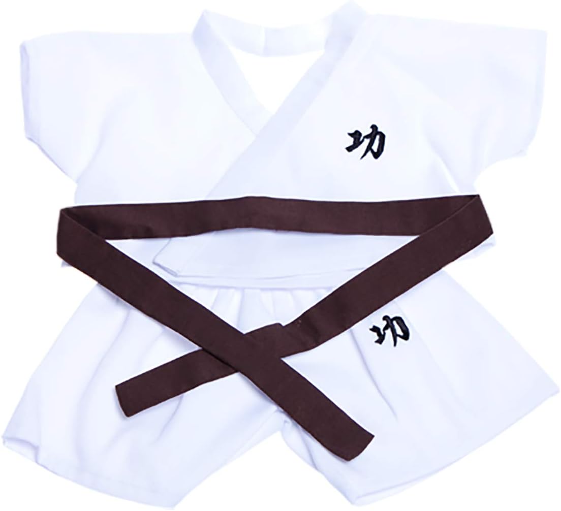 Stuffems Toy Shop Karate w/5 Color Belts Outfit Teddy Bear Clothes Fits Most 14" - 18" Build-A-Bear and Make Your Own Stuffed Animals