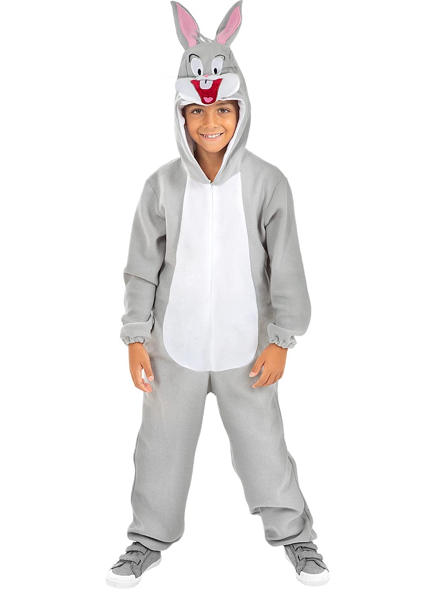 Funidelia | Costume Bugs Bunny Space Jam - Looney Tunes per bambino Cartoni Animati - Costume per Bambini e accessori per Feste, Carnevale e Halloween - Grigio/Argentato