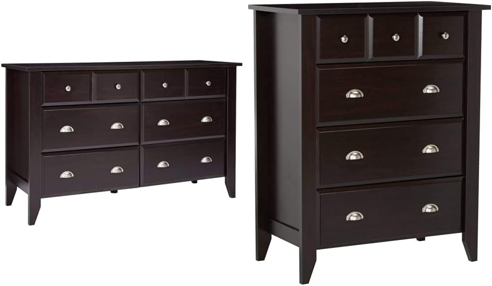 Sauder Shoal Creek Dresser and 4-Drawer Chest, Ghana | Ubuy