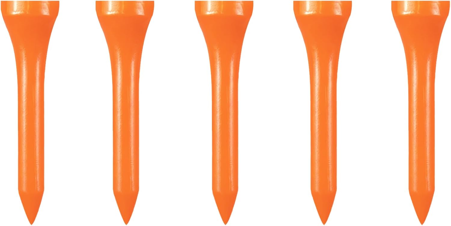 Wooden Golf Tees 3-1/4", 2-3/4", 1-1/2" Available,100 Count (Natural Color, White, Black, Blue, Red, Pink)