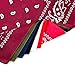 APIGANIZ 100% Cotton Bandanas, 21 x 21 inches, Head/Hair Scarf, Set of 6 (Basic - Dark Colors)