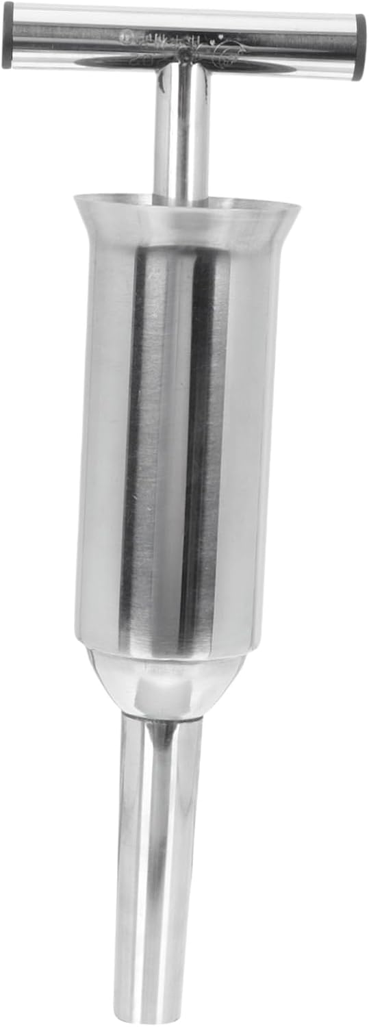 Stainless Steel Manual Sausage Stuffer for Household Use Multi-purpose Sausage Making Tool with Smooth Surface Safe and Suitable for Various Casings and Meat Filling