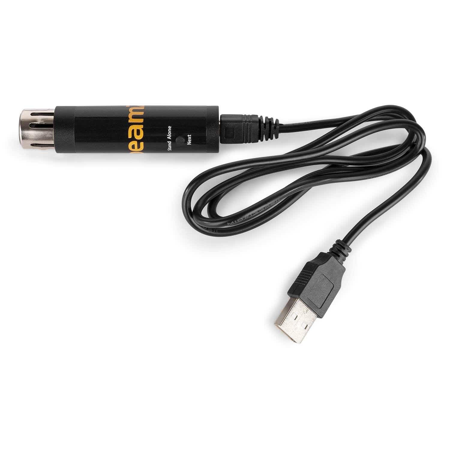 BeamZ Sushi-Z1 Interface DMX avec logiciels - Contrôleur d'éclairage DMX-USB, 128 Canaux, Idéal pour Contrôler Vos Jeux de Lumière en DMX Depuis Un Ordinateur ou Une Tablette