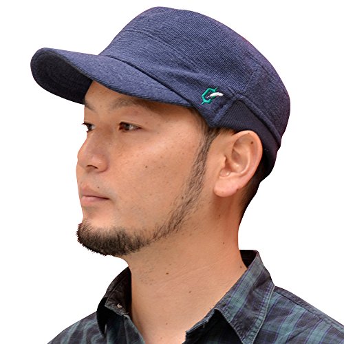 [ナコタ] clef クレ エクストラパイル リブ ワークキャップ 帽子 キャップ Free Size ネイビー