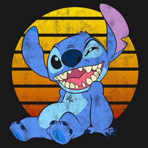 Disney Lilo Bright Stitch Girl's Solid Crew Tee2