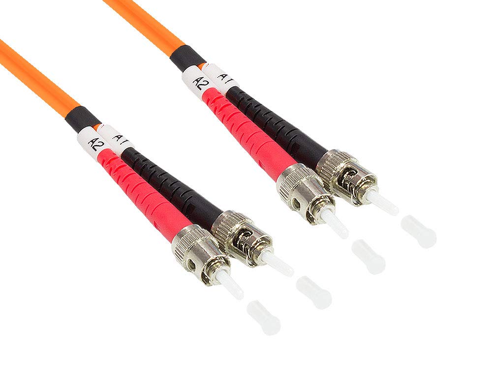 Good Connections LWL Duplex Patch Cable LC to SC Multimode 50/125 Inch Fibre Optic orange OM2 - Orange 2 m