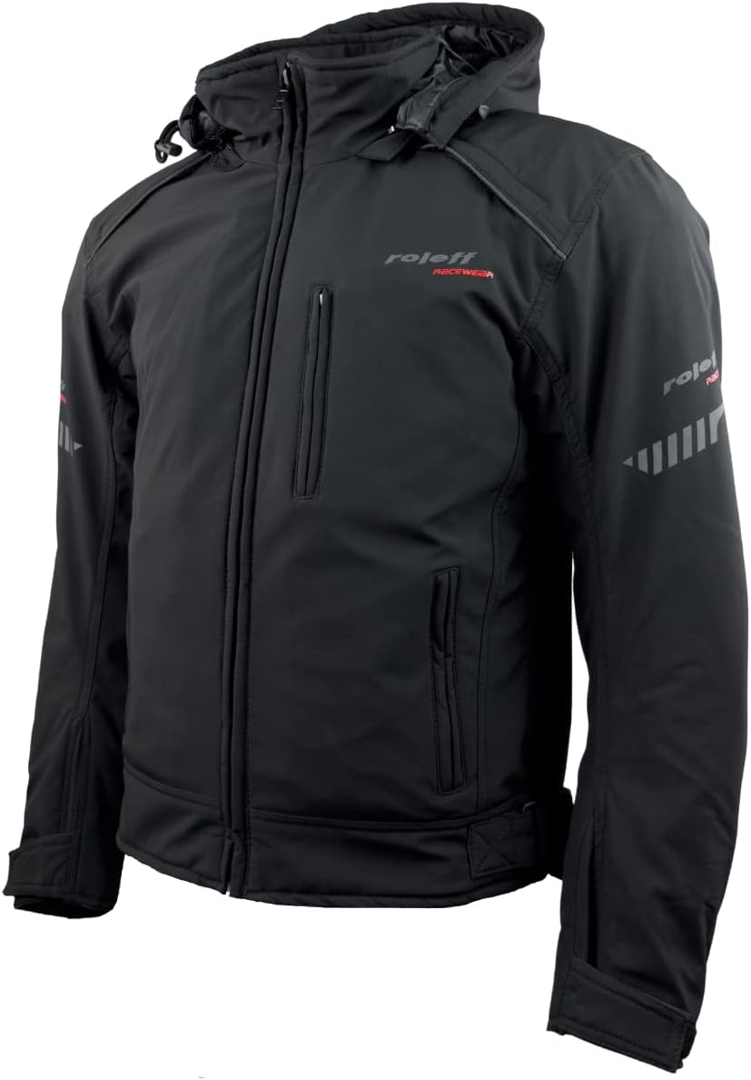 Roleff RacewearUnisex Ro1513 Softshell motorcycle jacket with hoodie (pack of 1)