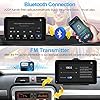 Podofo Autoradio Portatile con Wireless Carplay Android Auto 7" Monitor Touch Screen Auto Stereo Radio con Bluetooth, Trasmissione FM, Airplay, Collegamento a Specchio 7V-32V