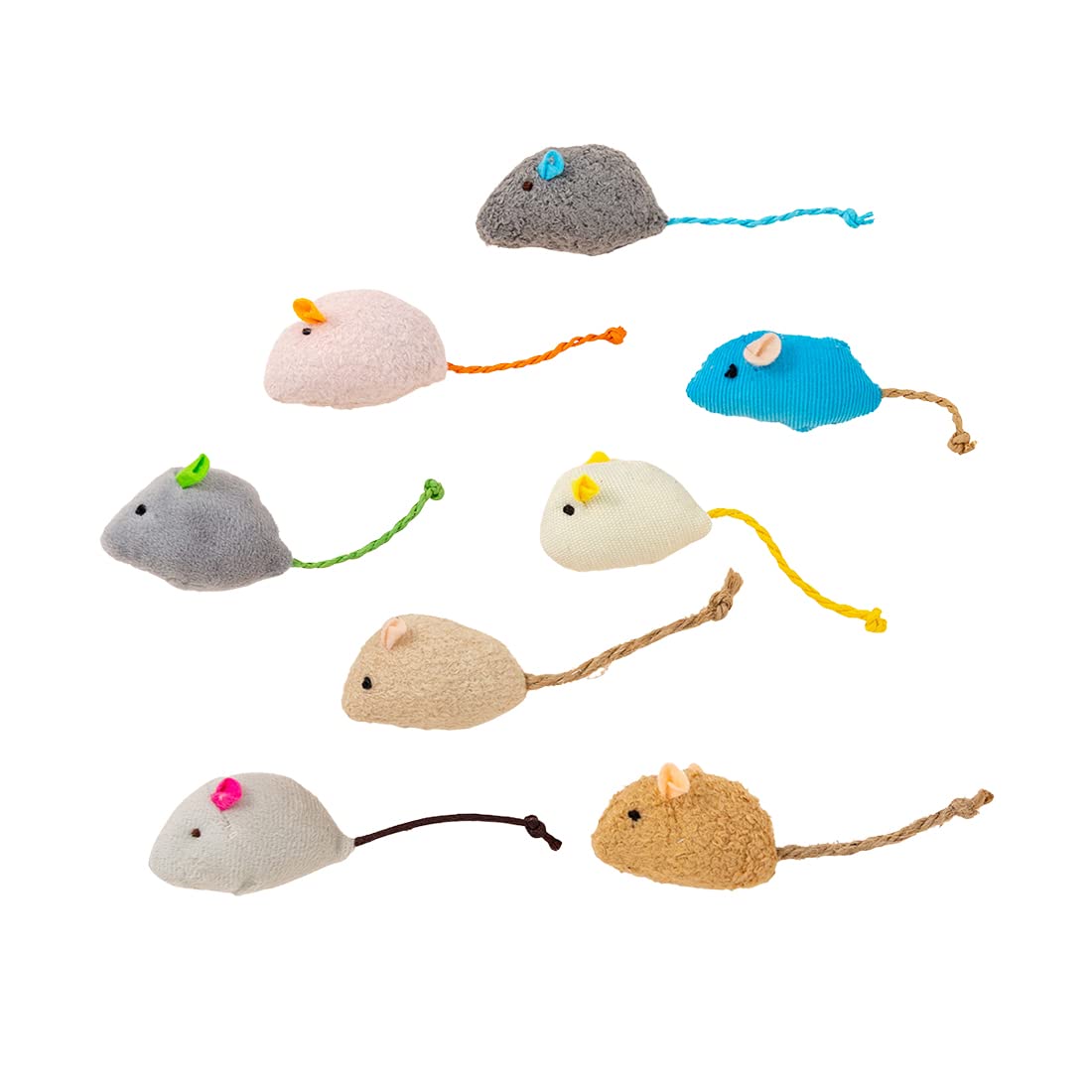 Jouet Chenille Herbe à Chat En Peluche - Stimulant Naturel Avec Papier Bruissant, Pour Griffer, Mâcher Et Jouer - 3