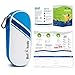MedBuddy Portable Travel Case - Holds 2 EpiPens or Auvi-Q, Inhaler, Allergy/Asthma - Expandable and Compact for Emergency Access (Blue Stripe)