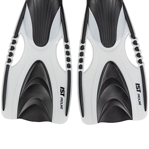 Ist Cf30 Speedy Open Heel Snorkeling Fins (White, S/M) #TOP4