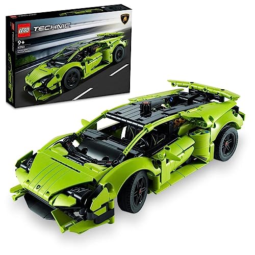 LEGO 42161 Technic Lamborghini Huracán Tecnica Toy Car Model Kit Racing Car Building Set for Kids Boys Girls and Motor Sport Fans Collectible Gift Idea