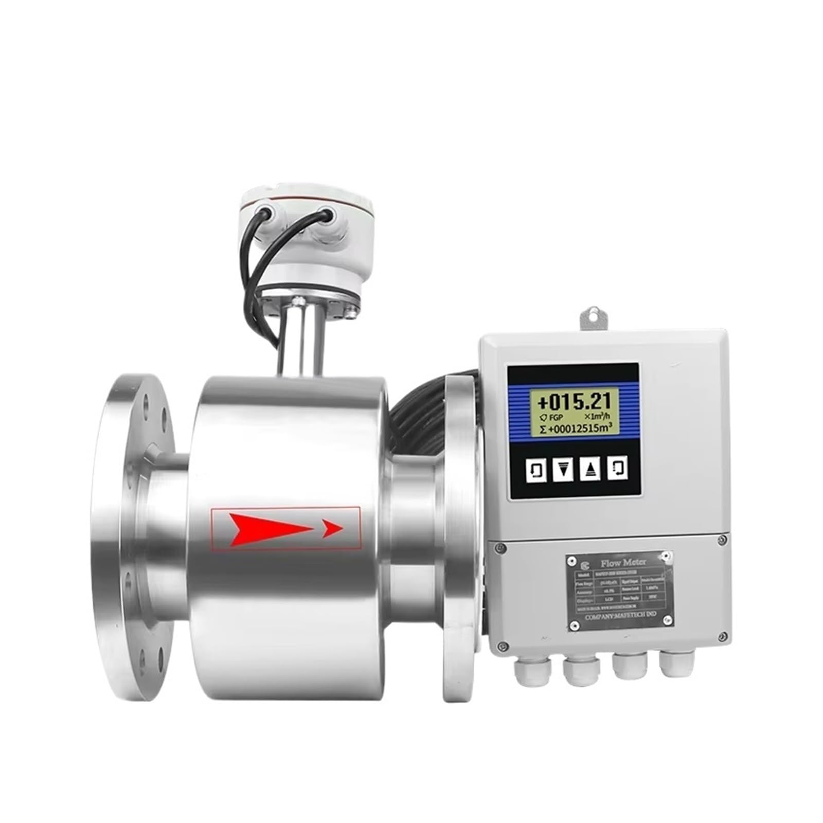 BALYDLUL Display Electromagnetic Flowmeter Flow Meter(DN50 SS304)