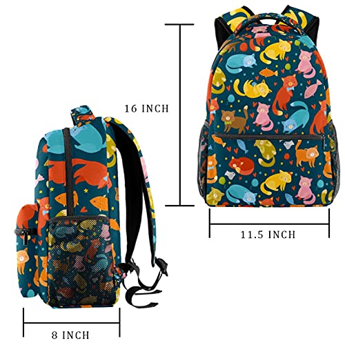 Sac à dos d'école pieuvre multicolore idéal pour la rentrée des classes - 2