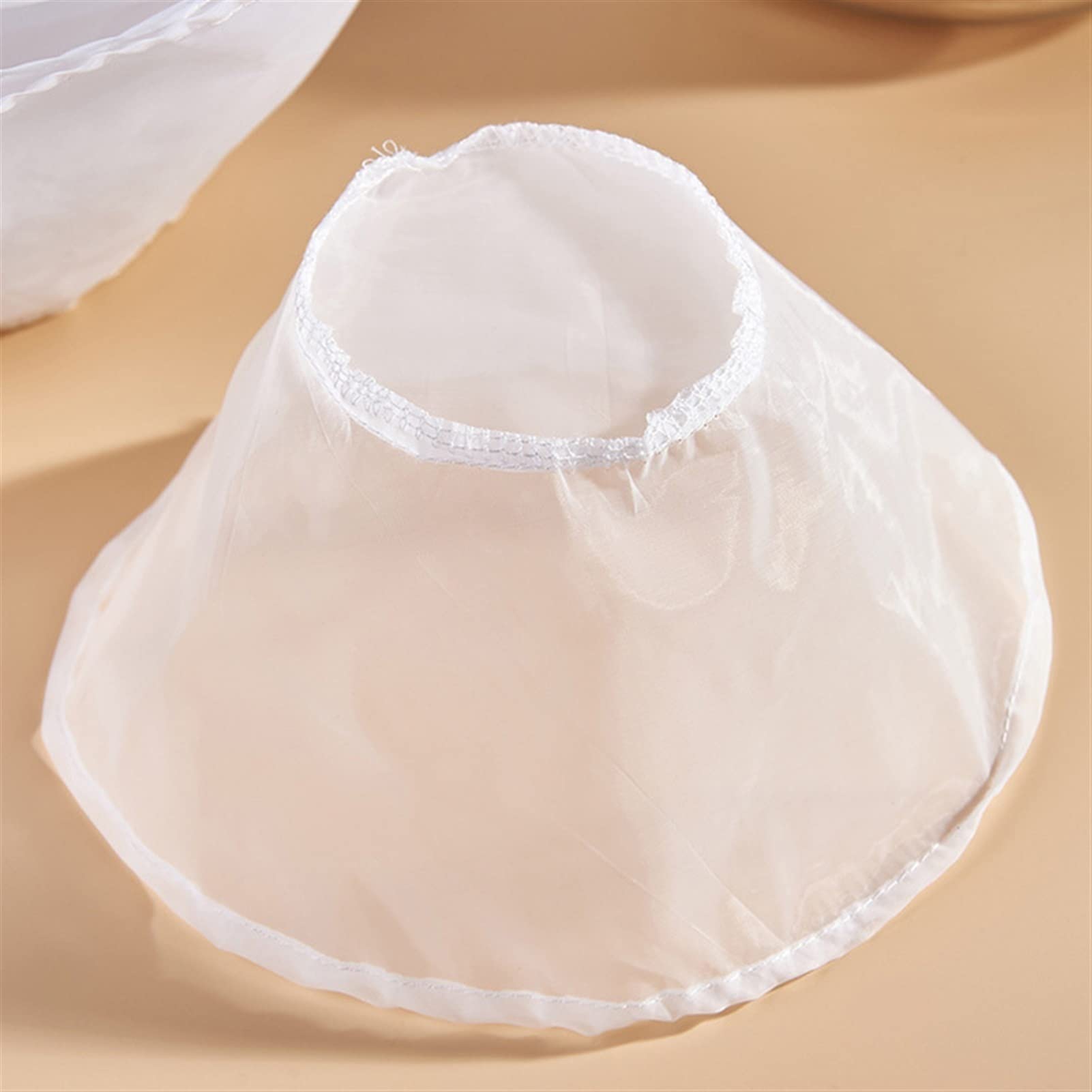 tamiz de harina， Tamiz de harina, reutilizable, de nailon, con forma de tazón, for alimentos, café, queso, malla fina, colador de vino, zumo, soja.(L)