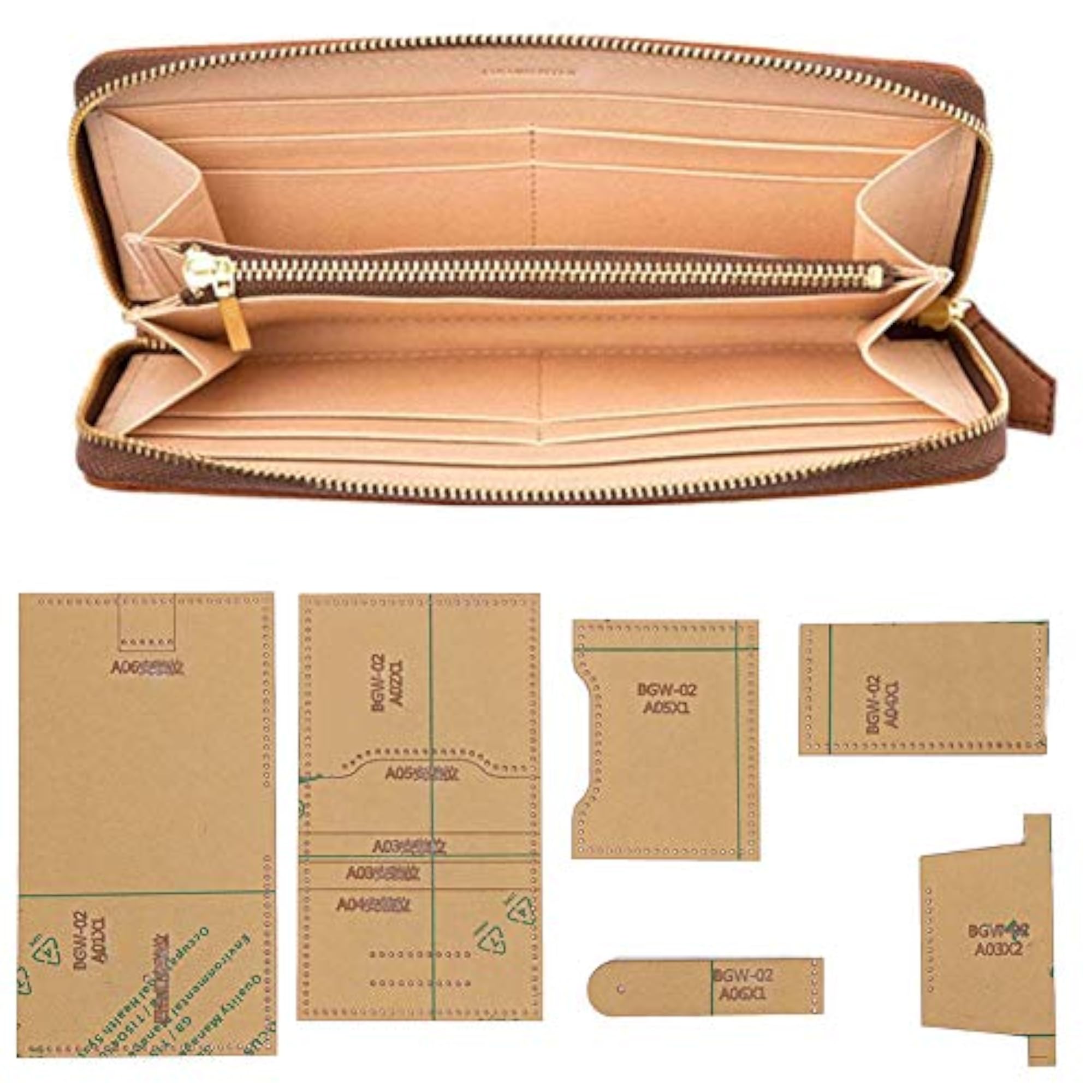 Leather Pattern Acrylic Template for DIY