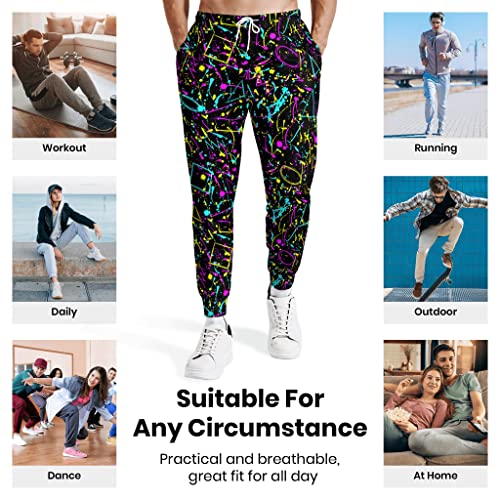 Lusherd Joggers For Men 80S Mens Sweatpants Joggers Pants With Pockets Athletic Pants For Workout Running Training #TOP5
