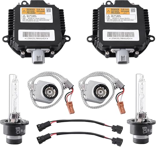 BULIAZY 2 Sets 28474-89904 HID Xenon Headlight Ballast w/ Igniter & D2S Bulb for Nissan Altima, 350Z, Maxima, Murano, Rogue,for Infiniti G35, G37, FX35- Replaces 28474-8991A 28474-89907 NZMNS111LANA