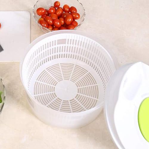 Miniatura 2 de Hemoton Escurridor de pasta, 1 unidad giratoria para ensaladas, secadora de frutas, cesta de almacenamiento para el hogar, uso diario, cocina, cesta