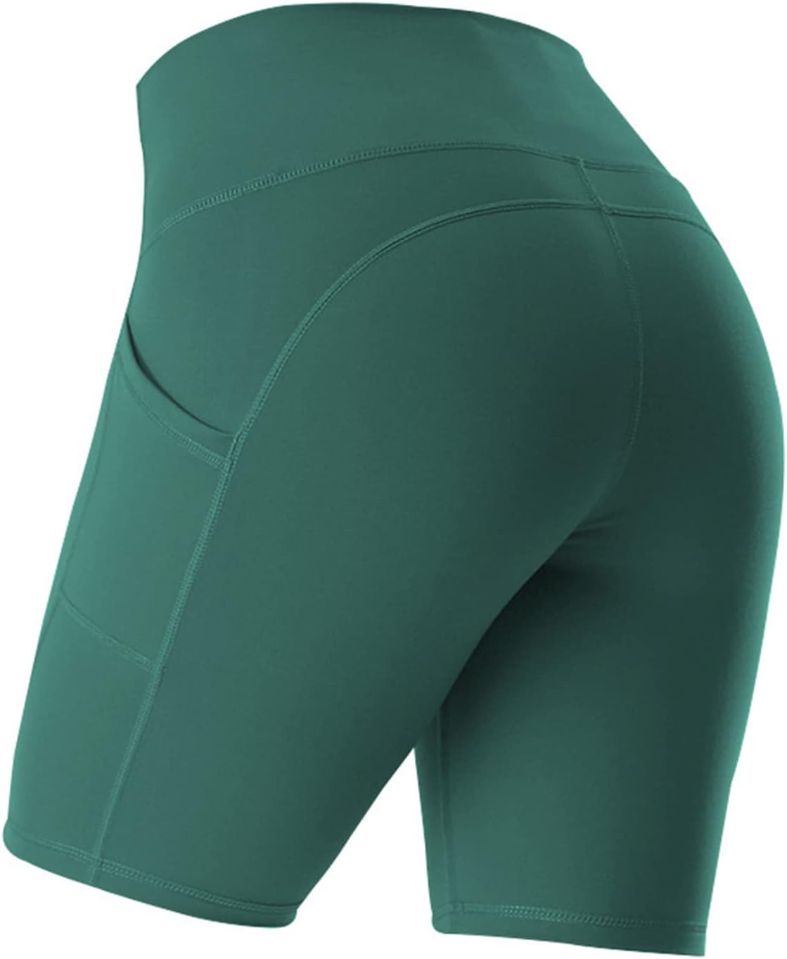 WilliamcardinYoga Shorts for Women Tummy Control High Waist Biker Shorts Yoga Running Compression Exercise Workout Shorts Butt Lifting Tights Women's Short Pants