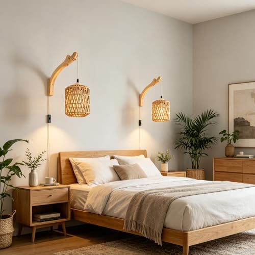 Aplique de pared E27 con interruptor para iluminar sin hacer obras 7