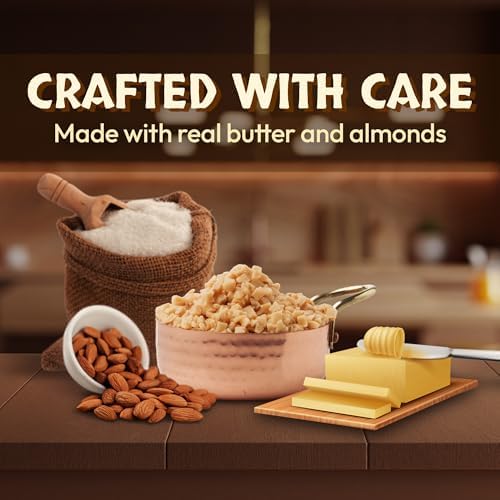 Snackathon Toffee Bits, Coarse Grind, 10 OZ Bulk Resealable Bag, Sweet & Crunchy Butter Toffee Pieces for Ice Cream Topping, Baking & Desserts, Made in USA — view 6